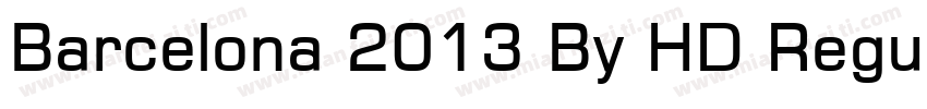 Barcelona 2013 By HD Regular字体转换